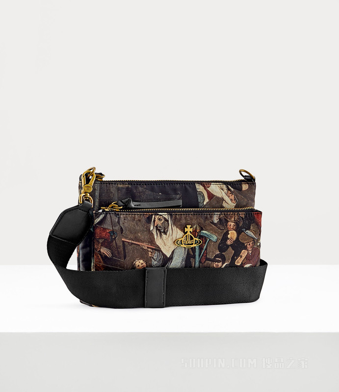 Penny Double Pouch Crossbody Bag