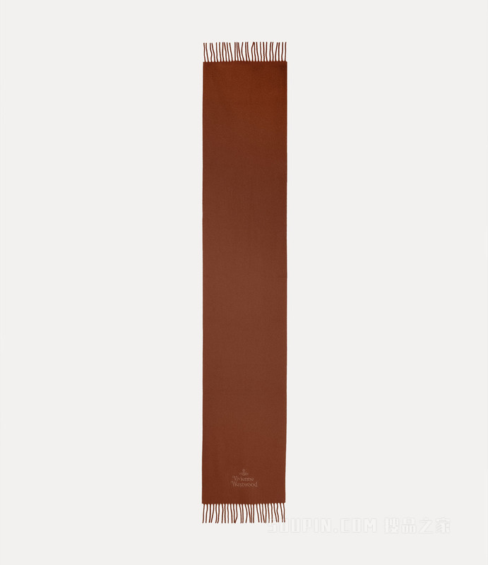 Embroidered Lambswool Scarf
