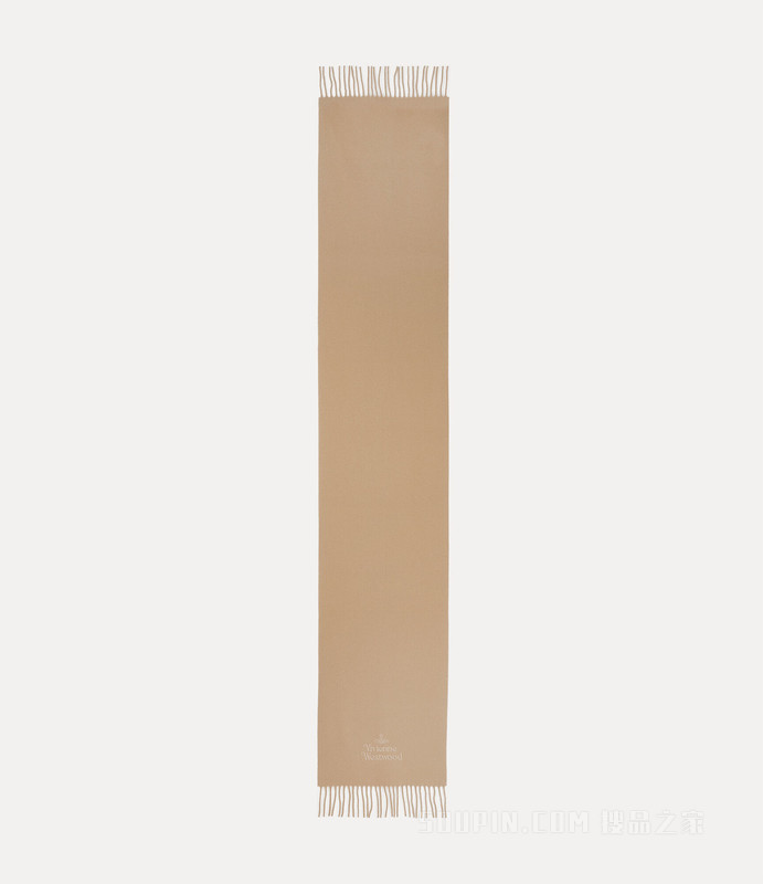 Embroidered Lambswool Scarf