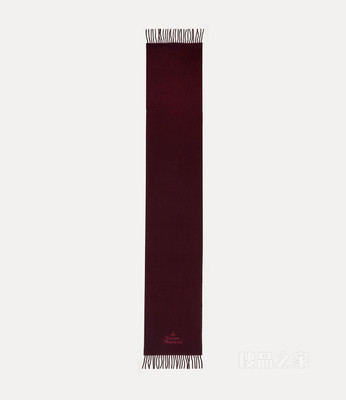 Embroidered Lambswool Scarf