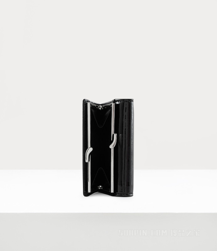 Shiny Patent Small Frame Wallet