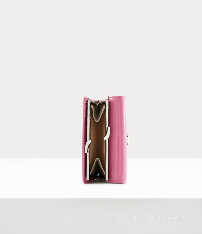 Shiny Patent Small Frame Wallet