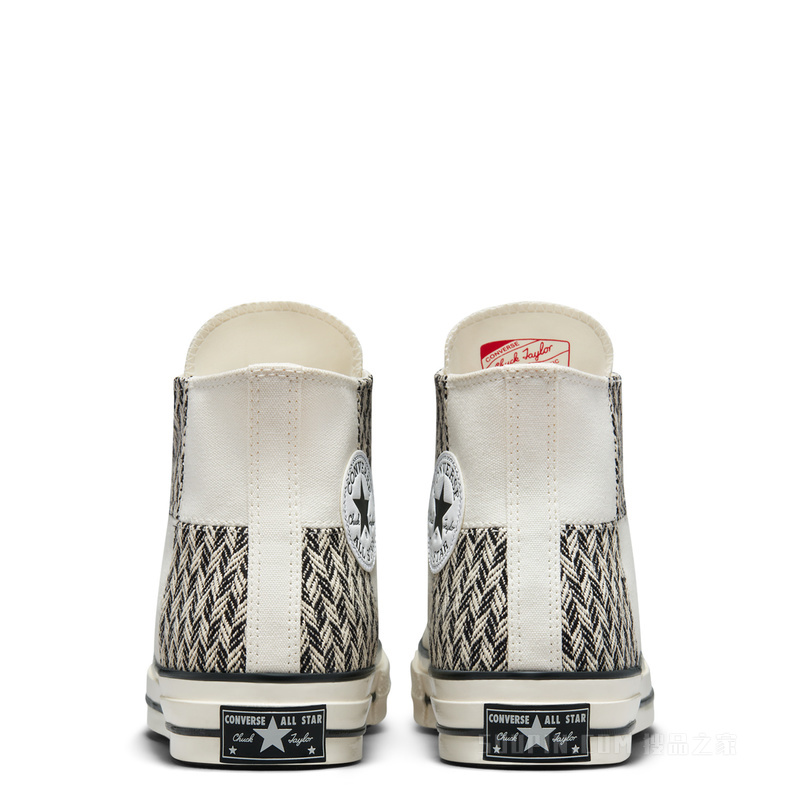 【男女同款】Chuck 70高帮复古拼接帆布鞋 中性 白色