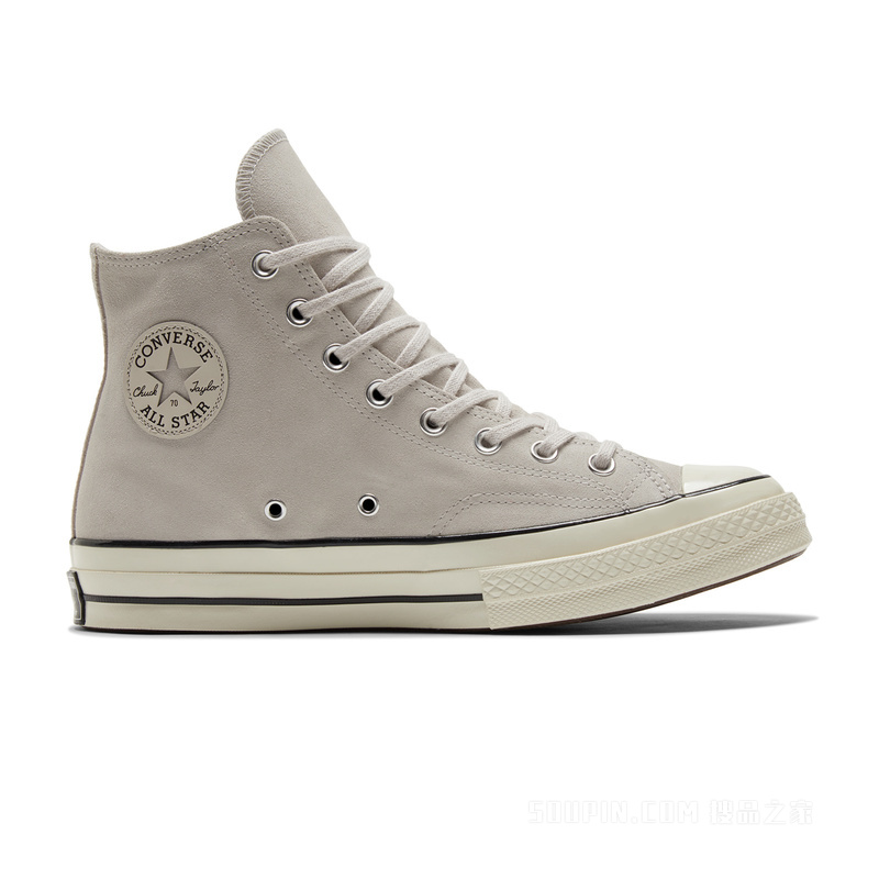 【男女同款】Chuck 70翻毛皮高帮运动鞋 中性 灰色
