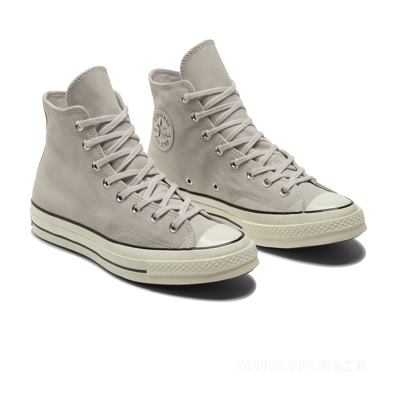 【男女同款】Chuck 70翻毛皮高帮运动鞋 中性 灰色