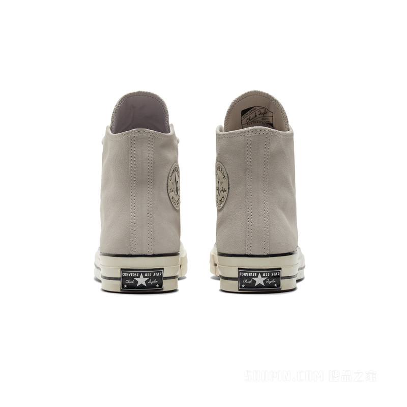 【男女同款】Chuck 70翻毛皮高帮运动鞋 中性 灰色