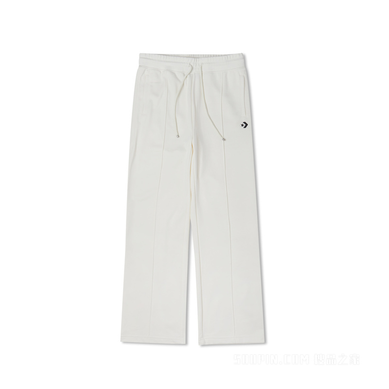 【女子】秋季针织阔腿裤休闲通勤长裤 女款 奶白色