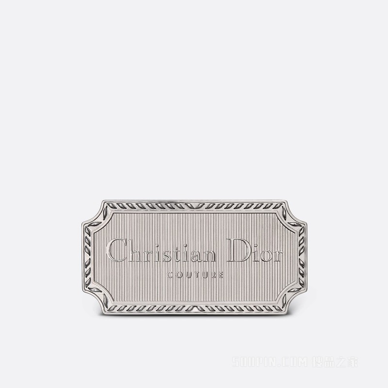 腰带扣 35 毫米金属覆层黄铜“Christian Dior COUTURE”标志