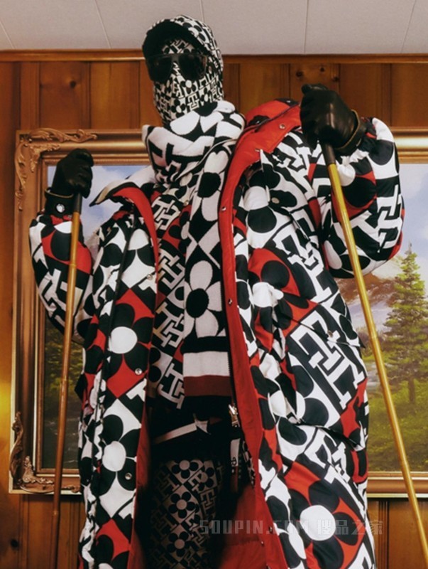 22新款秋冬男装双面满印保暖铺棉夹克外套28530