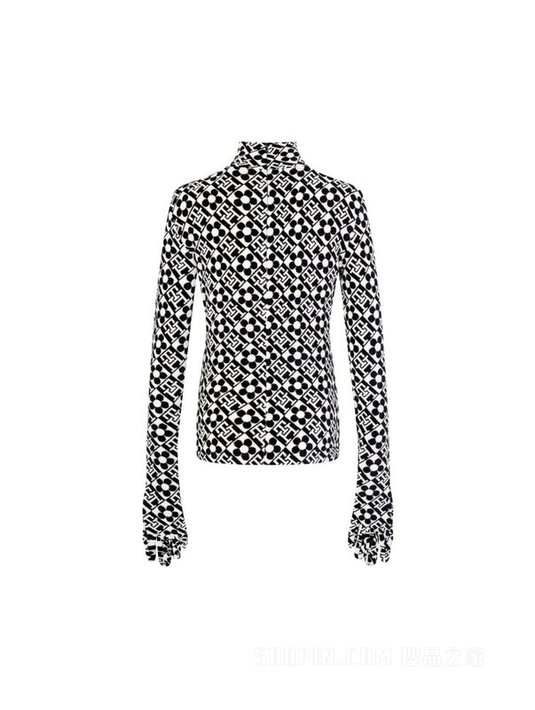 22新款秋女装半高领绒面连手套打底上衣36976