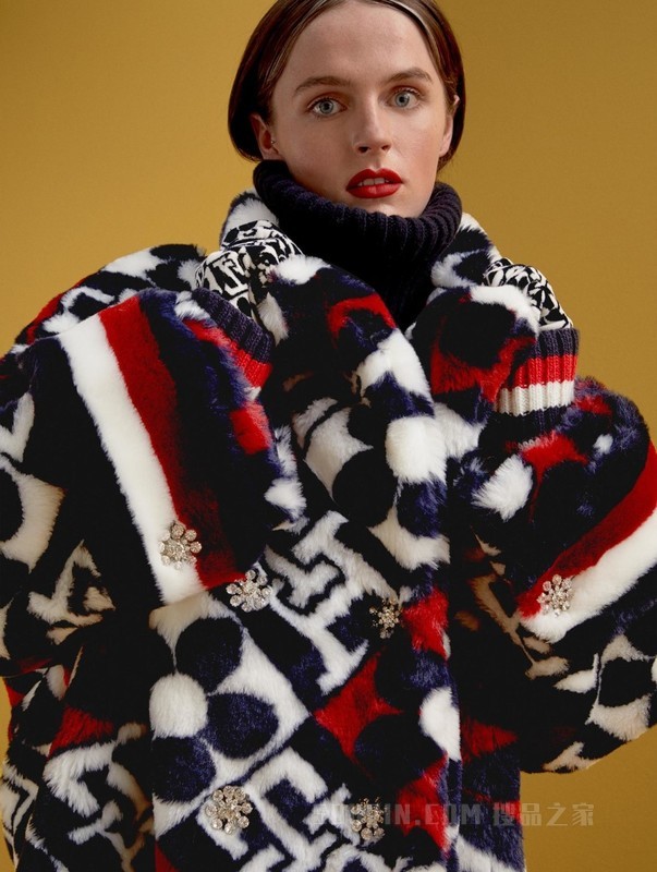 22新款秋男女撞色绒面保暖宽松大衣外套36966