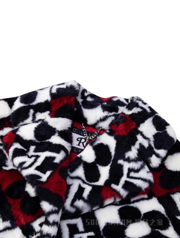 22新款秋男女撞色绒面保暖宽松大衣外套36966