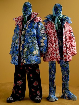 22新款秋冬男女双面穿中长宽松铺棉外套36967