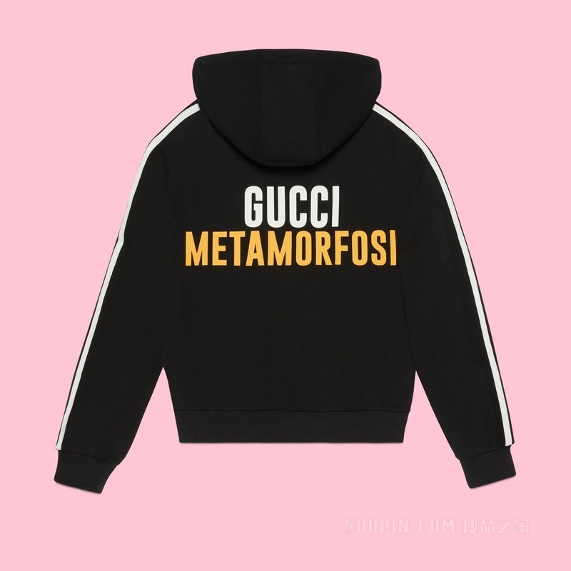adidas x Gucci联名系列棉质卫衣 黑色