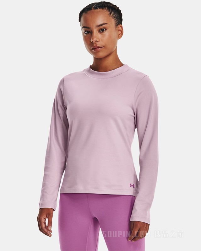 女士UA Meridian ColdGear® Crew圆领运动衣
