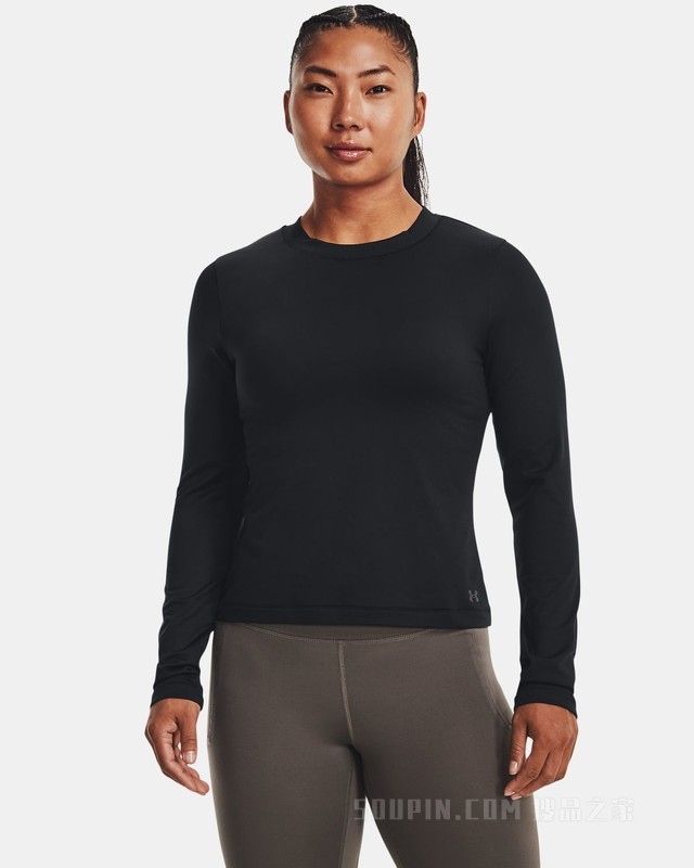 女士UA Meridian ColdGear® Crew圆领运动衣