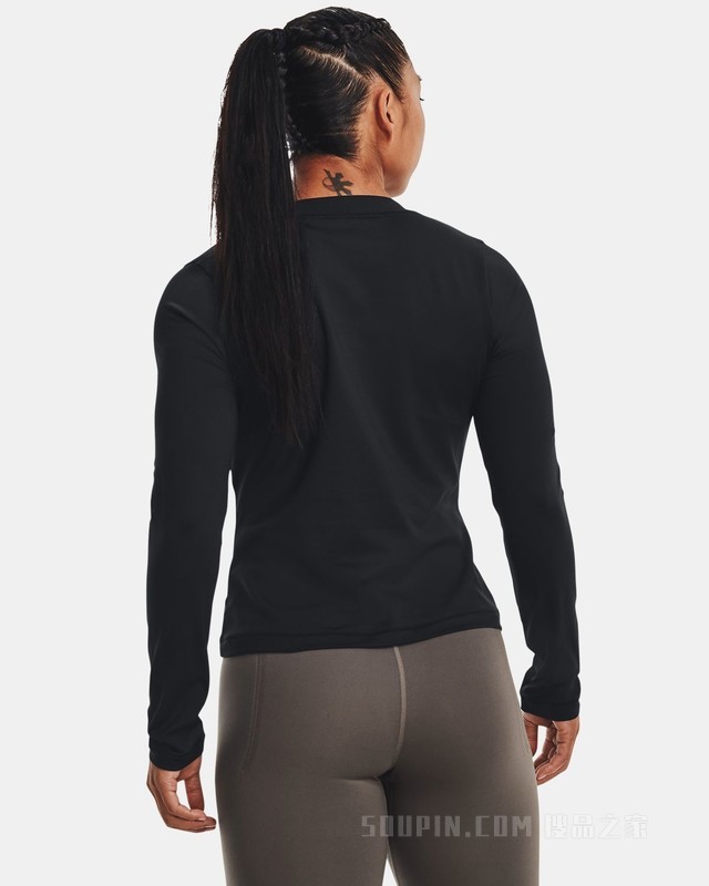 女士UA Meridian ColdGear® Crew圆领运动衣