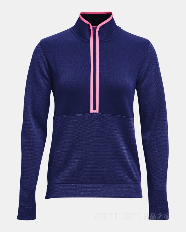 女士UA Storm Sweater 1/2拉链抓绒运动上衣