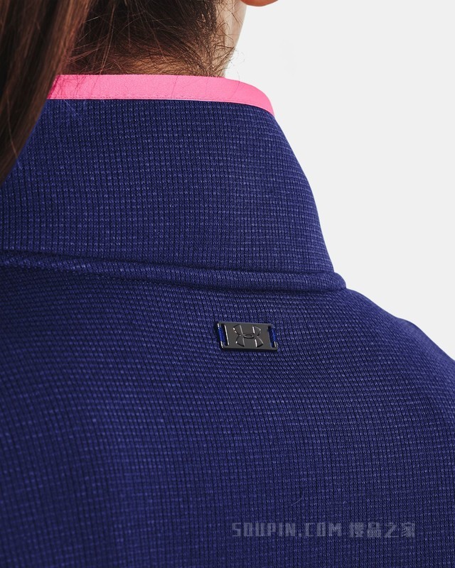 女士UA Storm Sweater 1/2拉链抓绒运动上衣