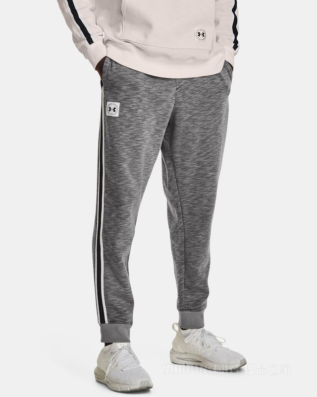 男士UA Essential Heritage Joggers抓绒长裤