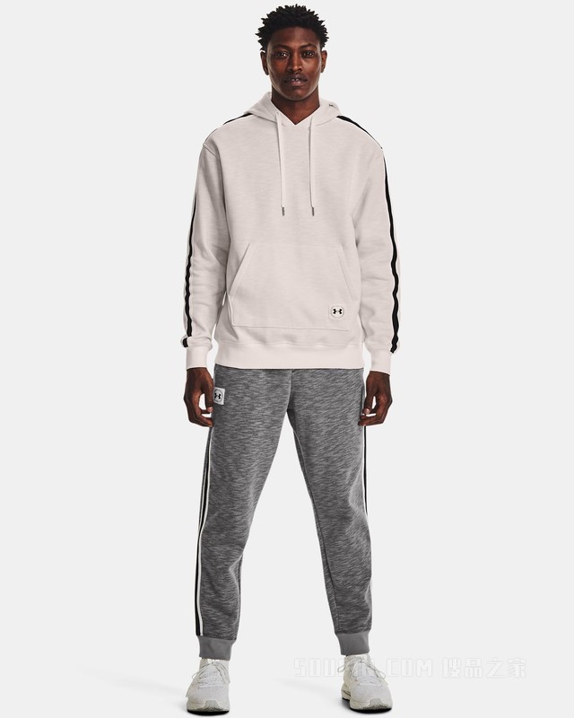 男士UA Essential Heritage Joggers抓绒长裤