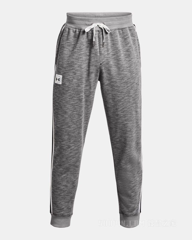 男士UA Essential Heritage Joggers抓绒长裤