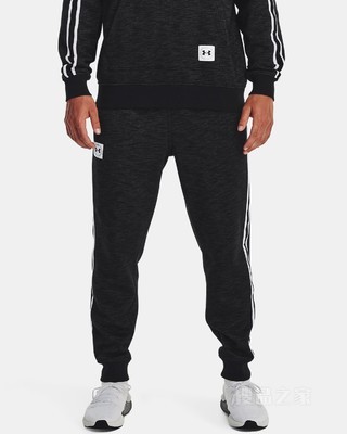 男士UA Essential Heritage Joggers抓绒长裤