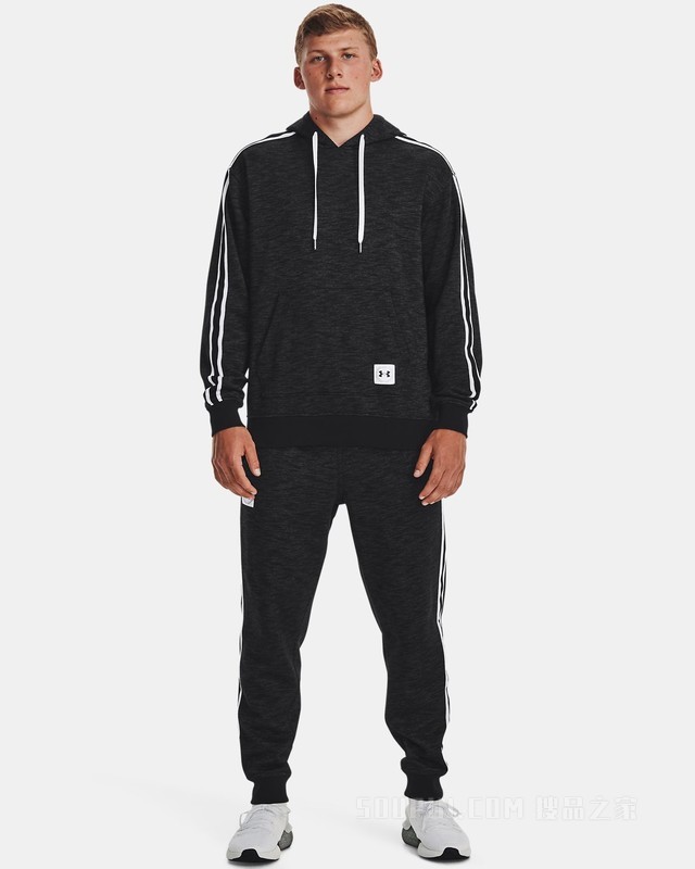 男士UA Essential Heritage Joggers抓绒长裤