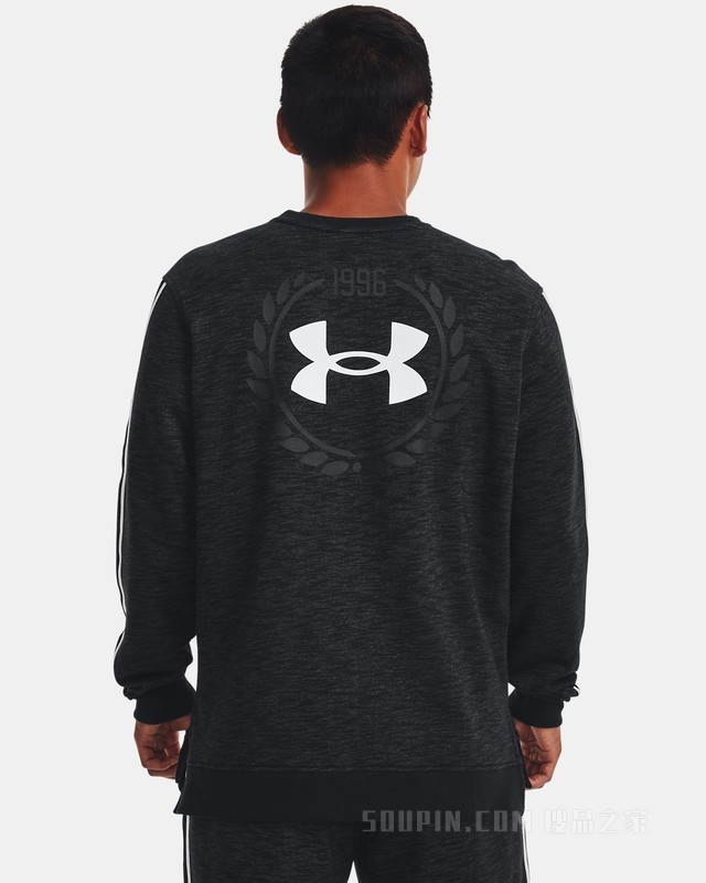 男士UA Essential Heritage抓绒圆领运动衣