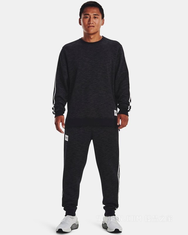 男士UA Essential Heritage抓绒圆领运动衣
