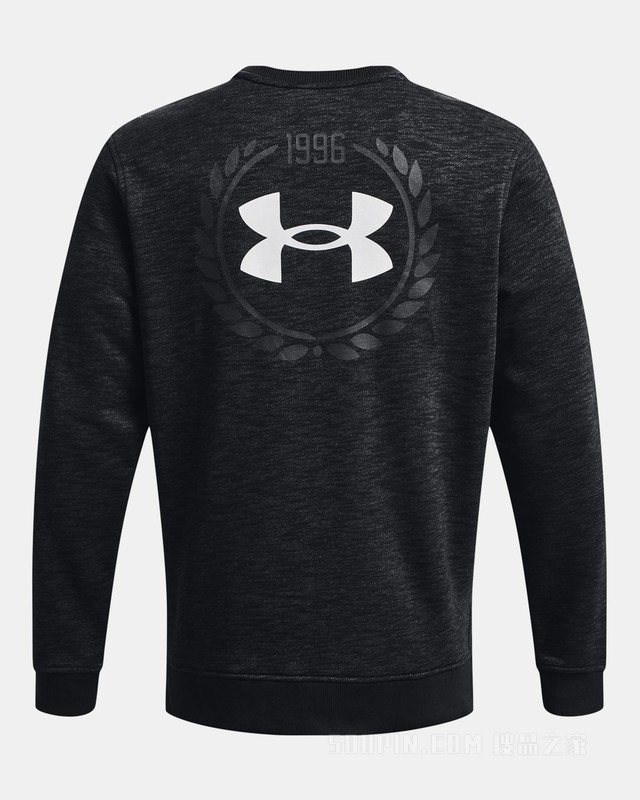 男士UA Essential Heritage抓绒圆领运动衣