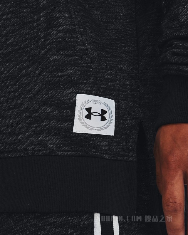 男士UA Essential Heritage抓绒圆领运动衣
