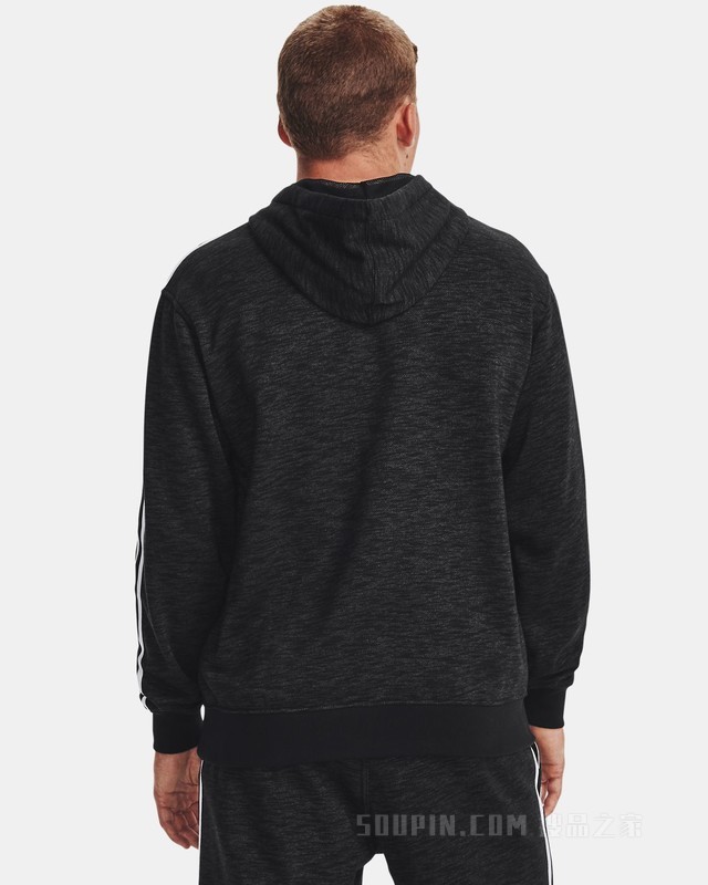男士UA Essential Heritage抓绒连帽上衣