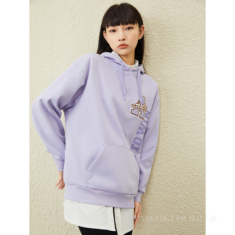 安踏KM系列冰球女连帽卫衣