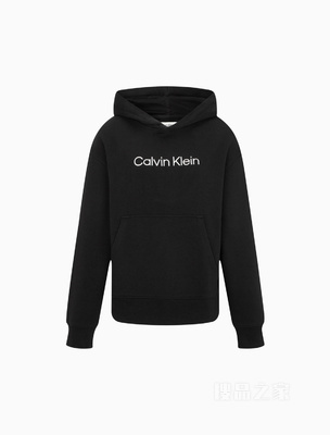 【简约系列】Calvin Klein 22秋冬男女情侣中性纯棉连帽卫衣40WH106