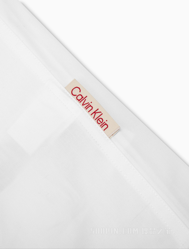 【简约系列】Calvin Klein 22秋冬男女情侣中性纯棉宽松白衬衫40JM110