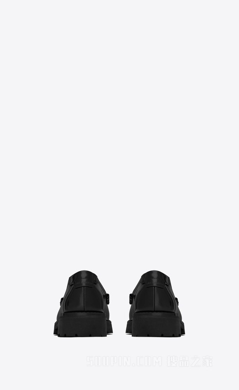 Le Loafer字母标志光滑皮革便士乐福鞋