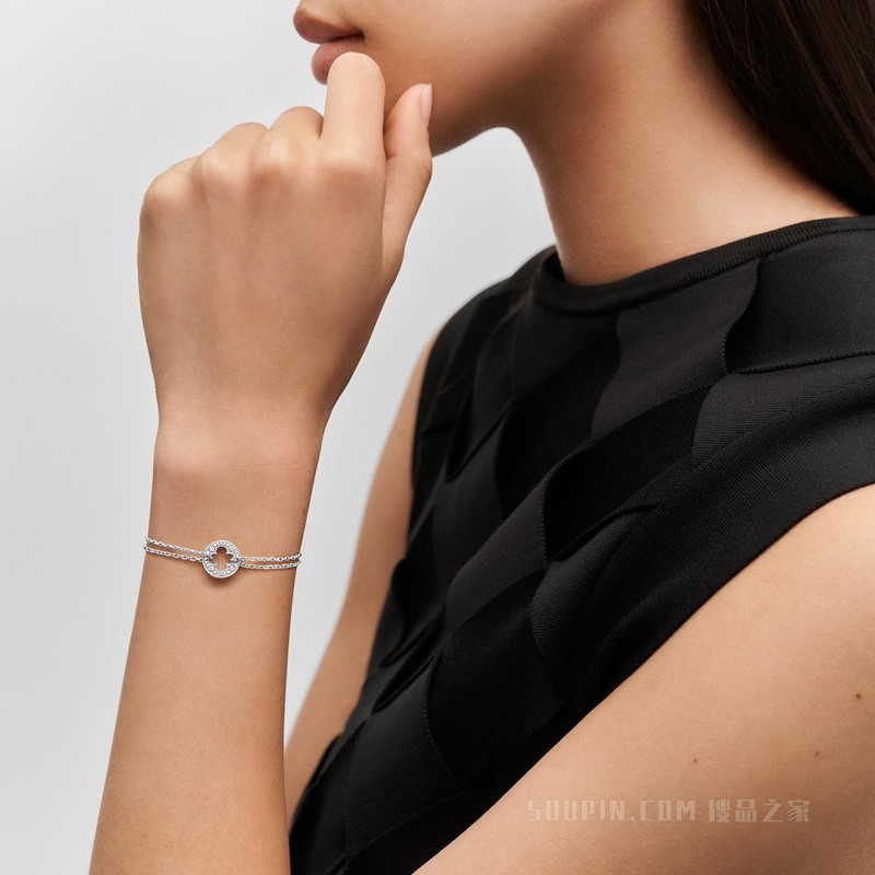 EMPREINTE CHAIN 18K 金钻石手链