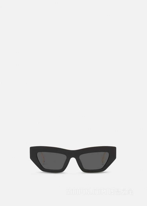 90年代复古风Logo猫眼太阳镜