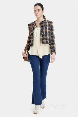 意大利进口精致粗花呢夹克