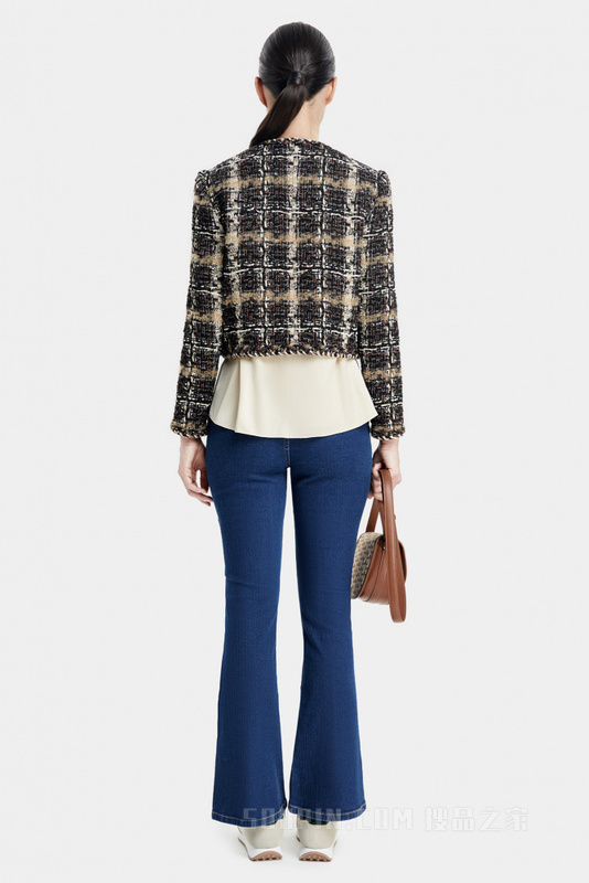 意大利进口精致粗花呢夹克