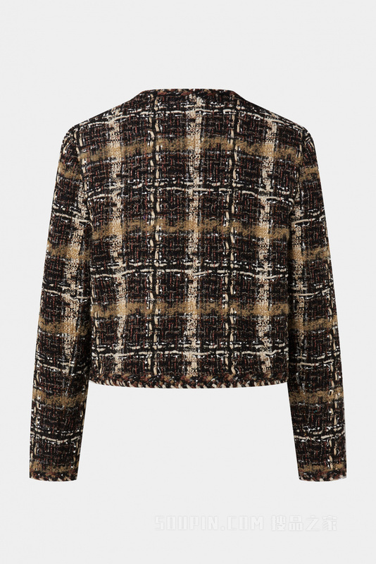 意大利进口精致粗花呢夹克