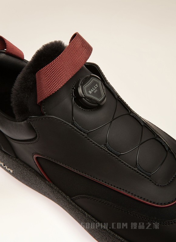 Curtys 黑色皮革雪地靴