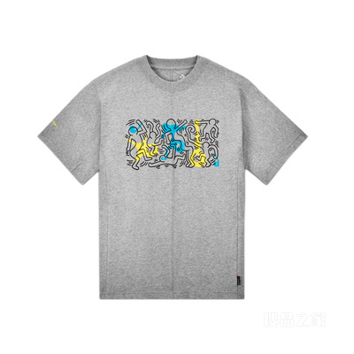 【男女同款】Converse x Keith Haring Shapes T-shirt 中性 灰色