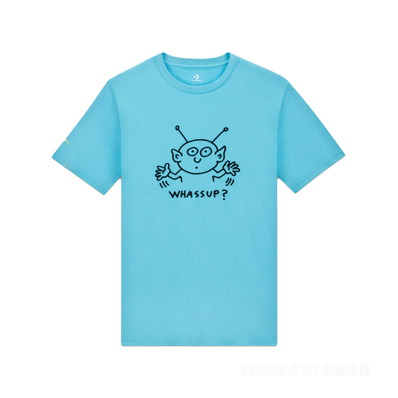 【男女同款】Converse x Keith Haring Alien T-shirt 中性 蓝色