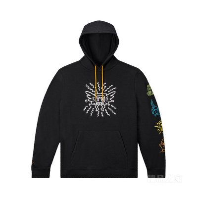 【男女同款】Converse x Keith Haring Fleece Hoodie 中性 黑色