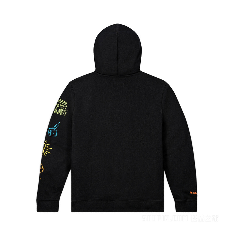 【男女同款】Converse x Keith Haring Fleece Hoodie 中性 黑色