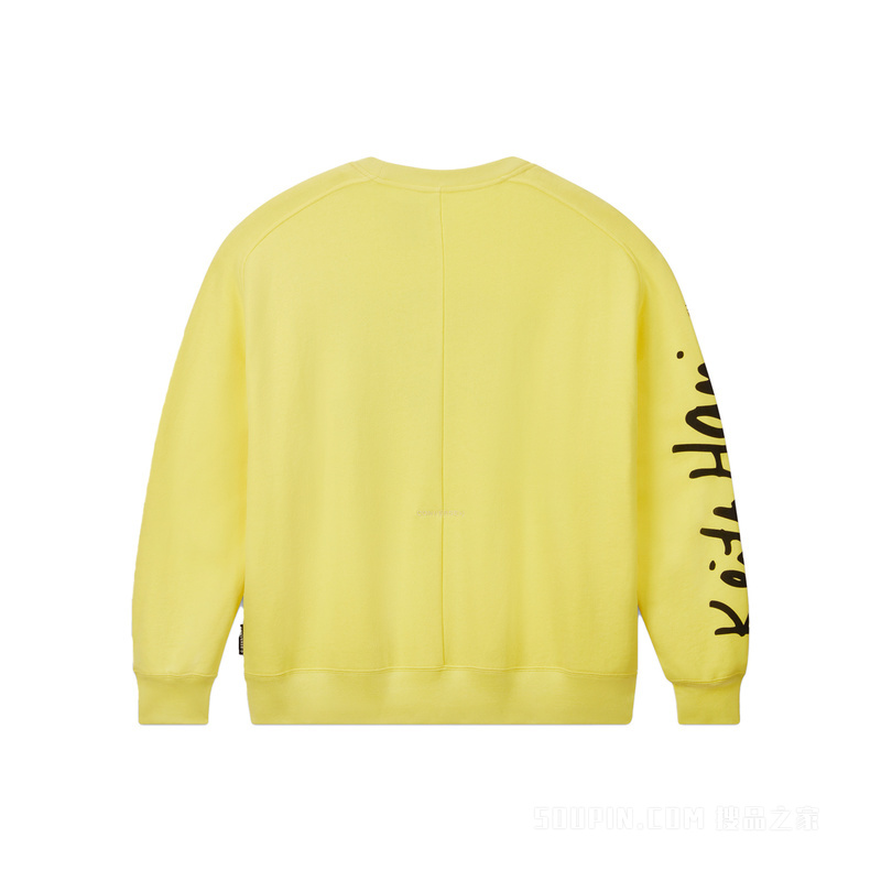 【男女同款】Converse x Keith Haring Crewneck Sweatshirt 中性 黄色