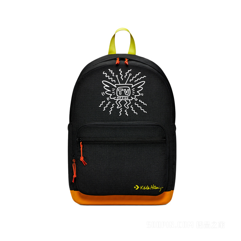 【男女同款】Converse x Keith Haring Go 2 Backpack 中性 黑色