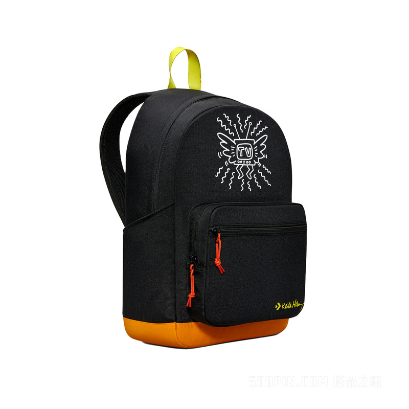 【男女同款】Converse x Keith Haring Go 2 Backpack 中性 黑色